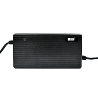 Chargeur de batterie au lithium LiFePO4 60V 6A 400W avec ports AC/DC pour trottinette électrique, certifié CE RoHS FCC