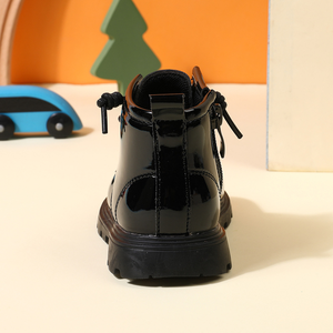 Bottines pour enfants - Bottines en cuir à semelle souple de couleur magenta pour bébés et tout-petits, pour les petites filles - Product Image 6