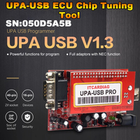 Programmateur USB UPA USB PRO V1.3 SN:050D5A5B pour la reprogrammation de puces ECU avec script de 350 Mo, adaptateur EEPROM complet avec fonctions NEC, compatible Win 10
