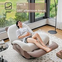 Salon élégant canapé chaise surdimensionnée puissance inclinable chaise moderne pivotant planeur inclinable avec port USB support de téléphone pour adultes