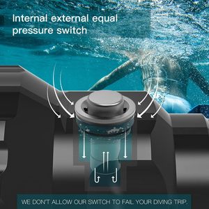 Công suất cao Diver literna Dive kim loại ánh sáng không thấm nước dưới nước đèn 3 * T6 sạc LED ngọn đuốc LED Scuba Diving đèn pin - Product Image 5