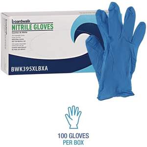 Guantes de Nitrilo Desechables Boardwalk Serie 395, Sin Polvo, Extra Grandes, 5 Mil de Grosor, 9.5 Pulgadas de Largo, Azules, de Uso General - Product Image 5