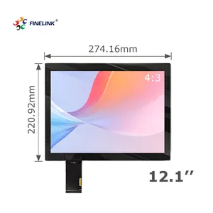 23435m2 FINELINK 12 ans d'interface USB d'usine 12.1 pouces PCAP écran tactile panneau capacitif technologie pour Module LCD