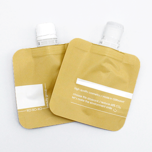 Pochette souple personnalisée avec bec verseur pour soins liquides, anti-fuite, rechargeable, pour cosmétiques, crème visage, crème mains, crème solaire, lotion corporelle - Product Image 5