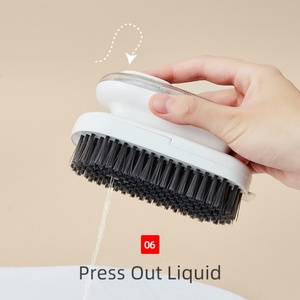 Bathroom Cleaning Toilet <b>Clothes</b> Brush Refillable Cleaning Brush <b>Clothes</b> Stain Removal Brush with Storage Space - Product Image 5