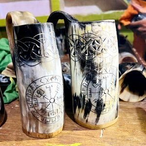 Tasse à café cadeau en corne de vache polie artisanale à des prix abordables, tasse à whisky en corne de buffle, tasses à café en corne personnalisées - Product Image 1