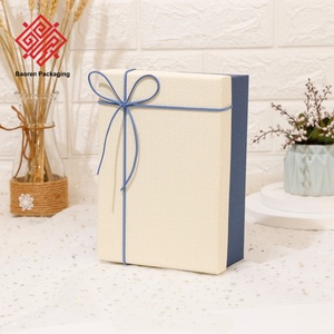 Baoren Simple Creative Rectangulaire Boîte-Cadeau De Mariage Haut De Gamme Haut Couvercle Inférieur De Mariage Bonbons Souvenir Matériaux Recyclés Modernes - Product Image 5