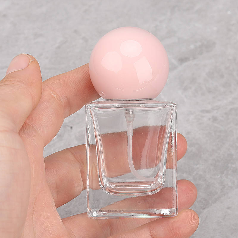 ขวดใส + ฝาสีชมพู