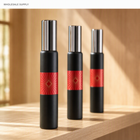 Atomiseur de parfum vide en gros 35 ml style stylo, flacon pulvérisateur de voyage rechargeable, design étoile dorée crème, logo personnalisé