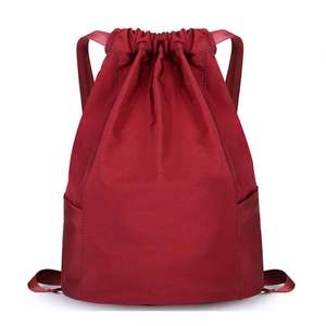Waterproof 600D Polyester Nylon Cotton Canvas <b>Drawstring</b> Backpack <b>Bag</b> - Product Image 1