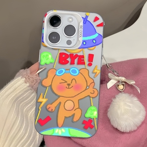 IMD เคสโทรศัพท์ TPU ลายการ์ตูนสุนัขสีเงินขนาดเล็กสำหรับ iPhone 15 Pro Max 17 16 14 13 12 11น่ารักฝาหลังกันกระแทก - Product Image 2