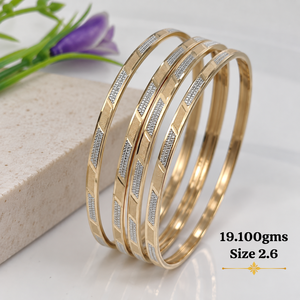 Bracelet en or 24 carats, 19,10 grammes, bracelet en or fantaisie fait main pour femmes, pour mariage, bijoux indiens traditionnels - Product Image 2