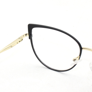 <span class=keywords><strong>New</strong></span> thời trang rắn kim loại không gỉ Kính quang học Kính Mắt Mèo Mắt Phong Cách Kính mắt <span class=keywords><strong>Frames</strong></span> sẵn sàng trong kho - Product Image 4