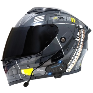 Casco de Motocicleta Integral con Doble Lente para Intercomunicador Bluetooth y Características de Cobertura Completa - Product Image 4