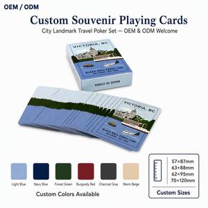 Cartes à Jouer et Cartes de <span class=keywords><strong>Tarot</strong></span> Souvenirs Personnalisés OEM ODM - Cartes de Voyage Portables sur le Thème des Sites Touristiques Urbains avec Logo Personnalisé et Coffret Cadeau - Product Image 1