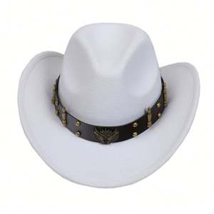 CxyFactory Vente en gros de chapeaux de cowboy Bangora économiques, imperméables, en grandes quantités, chapeaux de paille pour l'été, les occasions décontractées et les voyages - Product Image 1