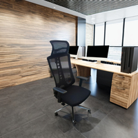 Chaise de bureau ergonomique moderne avec accoudoirs 3D, dossier en cuir PU, tissu, hauteur réglable, structure en acier inoxydable – Confortable pour les professionnels actifs