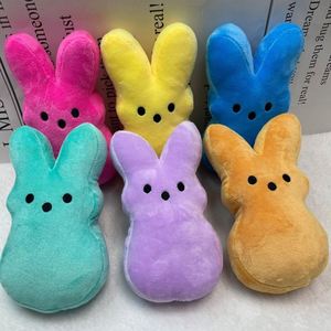 Easter Bunny Rabbit Plush Toys Cute Cartoon Insta Style Soft Huggable Peeps Rabbit Easter <b>Doll</b> Decor Long Ears Rabbit Animal Toy - Product Image 2