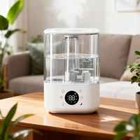 Humidificateur domestique de grande capacité 3,8 L, logo personnalisé, diffuseur de brume froide, humidificateur ultrasonique intelligent à LED pour la maison, grande pièce, chambre à coucher
