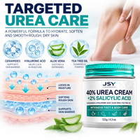 Crème Quotidienne pour les Pieds à Marque Blanche 40% Urée 2% Acide Salicylique avec Céramides Acide Hyaluronique Aloe pour Peaux Sèches et Rugueuses 122 g