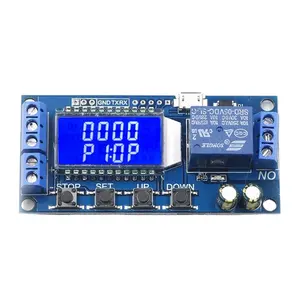 YOINNOVATI 6-30V XY-LJ02 Micro USB Digital LCD Display Time Delay Relay Module Control Timer Switch Trigger Cycle Module