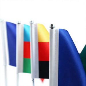 Drapeau et mât de drapeau imprimés numériquement pour la République de Kalmoukie - Product Image 2