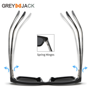 Lunettes de soleil unisexes K053 noires avec monture en alliage de cuivre TR, verres TAC, protection UV400, type 3, pare-soleil - Product Image 4