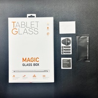 Kotak Kaca Ajaib JANIT Pad untuk iPad Pro 11 Pemasangan Mudah Kaca Pelindung 9H untuk iPad 9.7 Pelindung Layar Tablet untuk iPad Mini