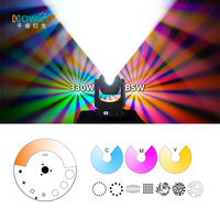 Mini projecteur LED mobile 360W BSW CMY de fabricant chinois, contrôle DMX512, 23/34/39 canaux pour événements scéniques, faisceau, spot, wash