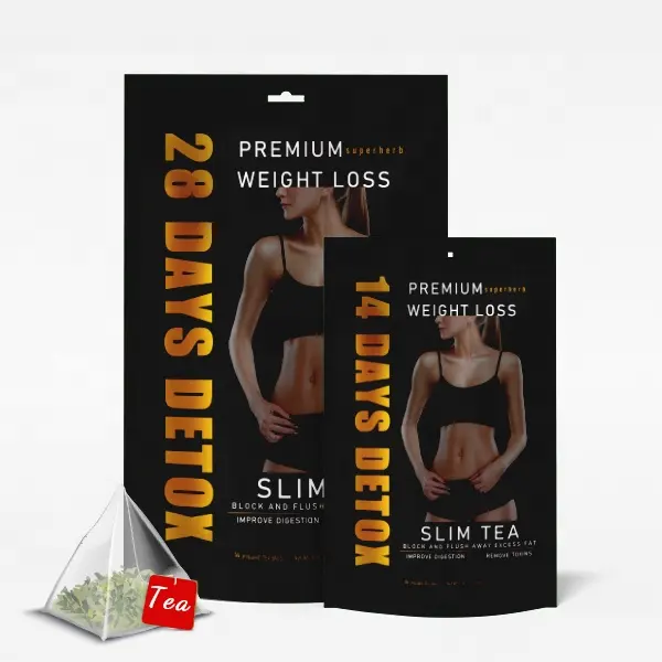 Private Label 100% Organic Herbals weight loss slimming tea with senna flat tummy Detox Tea
