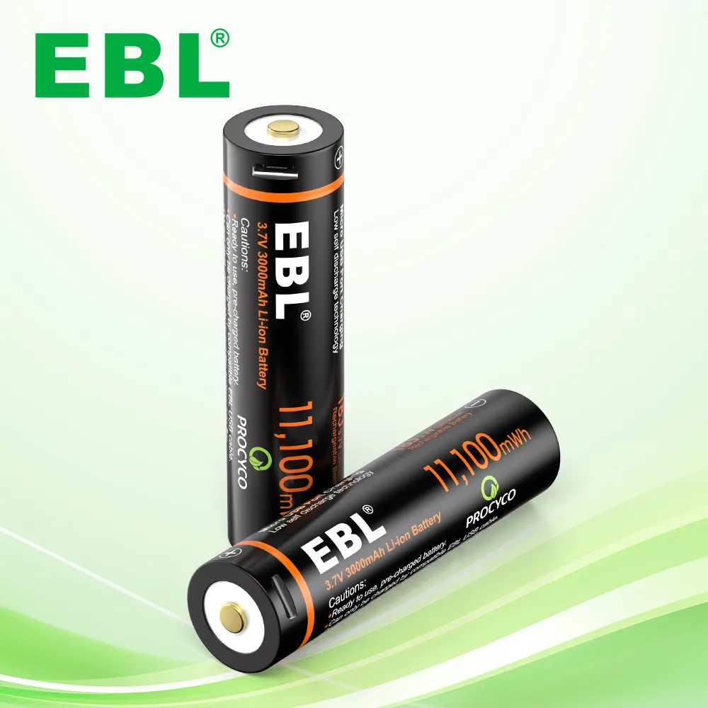 Oem Lithium 18650 Usb Batterie 18650 3.7V 2200Mah Li Ion 3000 Mah Batterie Rechargeable 18650 Cellule Batteries