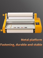 Machine à plastifier A2 de 480 mm, plastifieuse à chaud à rouleaux, directement de l'usine, pour produits conformables aux dimensions