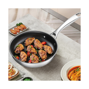 2 cái không dính thép không gỉ đồ nấu nướng chiên nấu ăn Pan trứng Chảo Fry Pan với đúc xử lý - Product Image 6