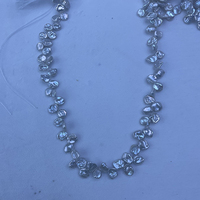 Mode DIY Bijoux Fleur Style Naturel D'eau Douce Blanc Baroque Keshi Chaîne Perles Collier