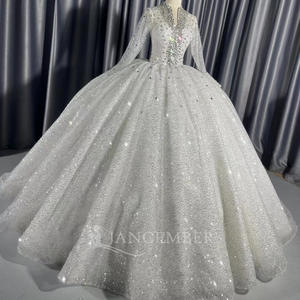 Nuevo Vestido de Novia Lujoso con Cuentas y Lentejuelas, Vestido de Novia, Lscm16 Jancember - Product Image 5