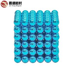Mini bolas magnéticas de neodimio, bolas de cubo con revestimiento colorido permanente, venta al por mayor de fábrica - Product Image 4