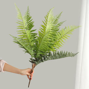 نباتات سرخس بلاستيكية في بوسطن صناعية شجيرات نباتات صناعية شجيرات نباتات صناعية أوراق نبات سرخس فارسي خضراء مزيفة داخل المنزل - Product Image 3