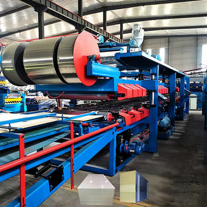 Línea de producción de máquina de panel sándwich Z-look pu Máquina de fabricación de paneles sándwich PU/Máquina de paneles sándwich - Product Image 2