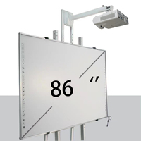 Fabrikpreis Multifunktionales 82 86 96 102 Zoll Touchscreen Smart Board Elektronisches Interaktives Whiteboard für Schulen Metall
