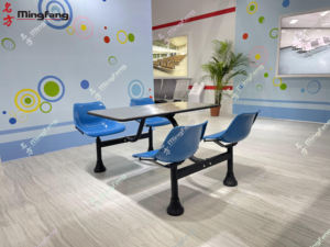 Restaurant &amp; Hotel Supplies Furniture Restaurant <strong>Tables</strong> and Chairs Set 4-seat School <strong>Canteen</strong> Steel <strong>Tables</strong> and Chairs - Product Image 2