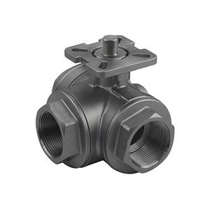 Système d'irrigation électrique COVNA 1/2 pouce 3 voies CF8M 1000 WOG 12V Vanne motorisée électrique en acier inoxydable à filetage femelle - Product Image 6