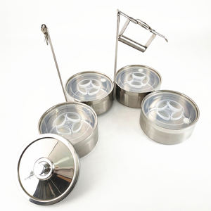 Toptan bento kutuları ile 201/304 paslanmaz çelik hint <span class=keywords><strong>indian</strong></span> in kutusu 3 tier yemek kabı kilit gıda taşıyıcı - Product Image 3