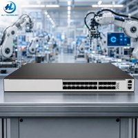 Switch Ethernet Mini de Red Gestionada Keeplink, Resistente al Agua, Industrial, PCB CloudEngine 6750-S16X8YZ, POE, QoS, VLAN, RJ45, en Stock