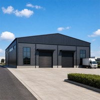 Bâtiment en structure d'acier Q355 conçu sur mesure, hall de stockage logistique préfabriqué avec accessoires complets