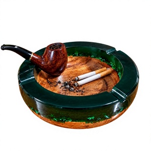 Cenicero de Resina y Madera de Diseño, Sin Humo, Hecho a Mano, Estilo Clásico, Elegante, Personalizable, TAQI - Product Image 2