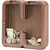 Hucha de madera maciza con forma de letra, caja de almacenamiento de monedas, decoración creativa para el hogar, caja de dinero de madera de caucho - Product Image 4