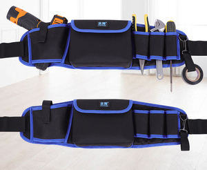 Golden Teng Electrician Waist Tool Bag Oxford Cloth Canvas <b>Waterproof</b> 56*19*5cm for Repair and Installation <b>Zipper</b> Closure - Product Image 6