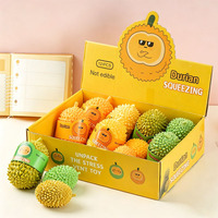 Vente en gros usine Mini jouet à presser en forme de durian vert, réaliste, texturé 3D, à remontée lente, pour la relaxation quotidienne au bureau, unisexe, pour enfants et adultes