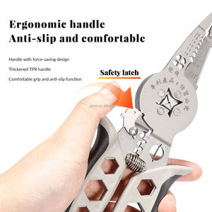 Neues Design Multifunktion ale Elektriker zange Abisolierzange Kabel abisolier ung Crimp streifen Externe Inbus schlüssel Handwerkzeuge - Product Image 3