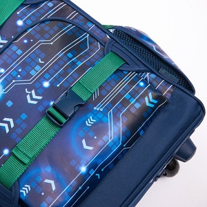 Large Capacity Unisex Anti-Theft Waterproof RFID Luminous in the Dark Wool Lining <b>Student</b> Trolley <b>Backpack</b> - Product Image 5